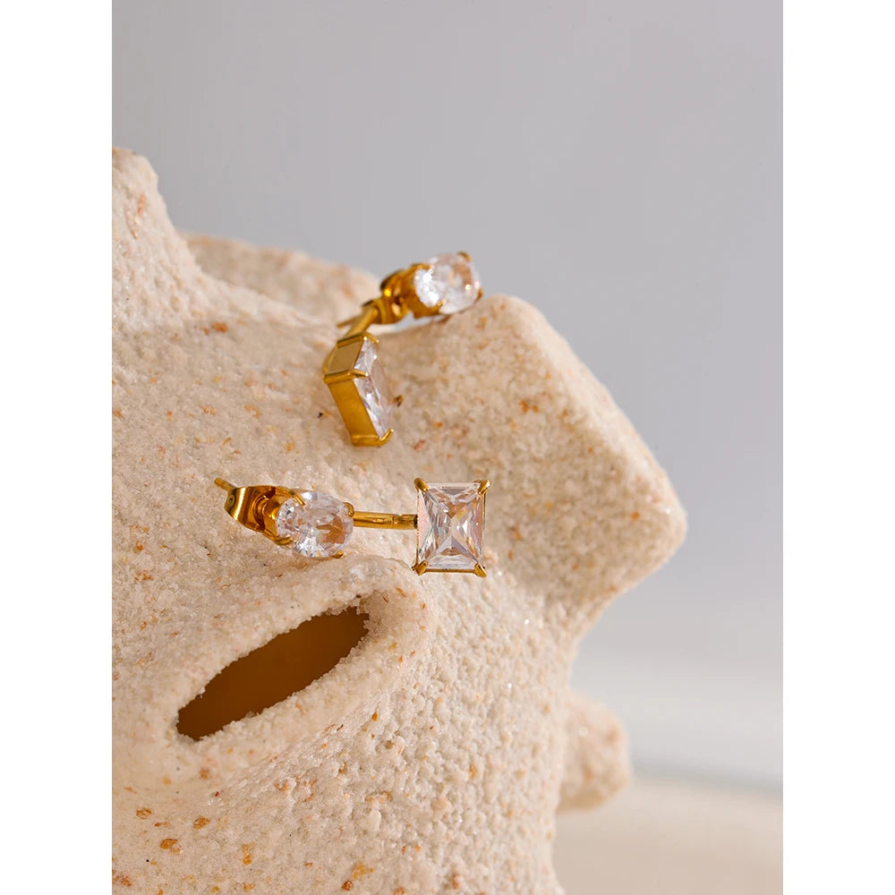 Women's Gold Plated Stud Earrings - Exquisite Fashion Earrings Women's Gold Plated Stud Earrings - Exquisite Fashion Earrings